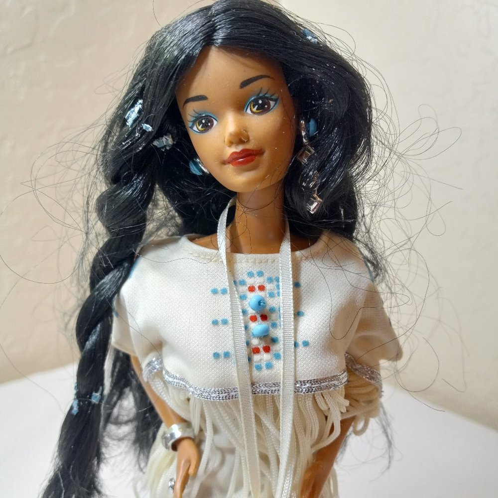Native American Barbie Dolls Lot of 5 with stands - Picture 9 of 15